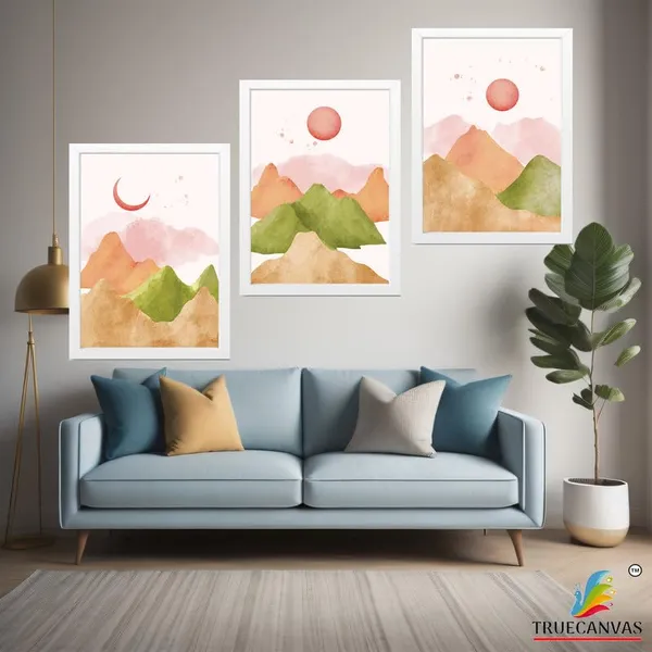 White__Abstract_Hd_Print_Painting_Set_Of_3_With_Frame_|_For_Home,_Living_Room_Gallery_&_Office,_White_Frame,_Size_-_13.50_X_19.50_Inch,_Sf411