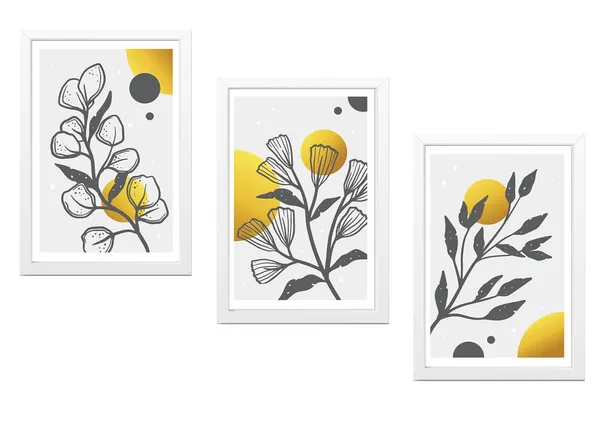 White__Abstract_Hd_Print_Painting_Set_Of_3_With_Frame_|_For_Home,_Living_Room_Gallery_&_Office,_White_Frame,_Size_-_13.50_X_19.50_Inch,_Sf413