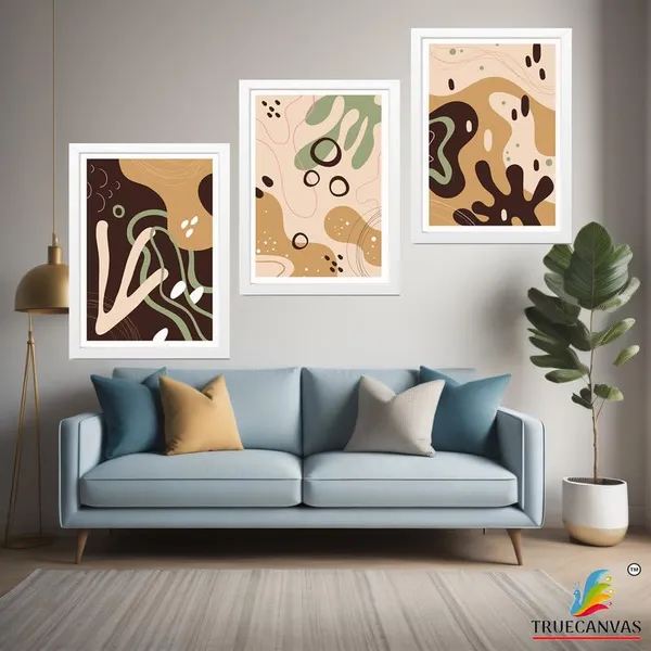 White__Abstract_Hd_Print_Painting_Set_Of_3_With_Frame_|_For_Home,_Living_Room_Gallery_&_Office,_White_Frame,_Size_-_13.50_X_19.50_Inch,_Sf414