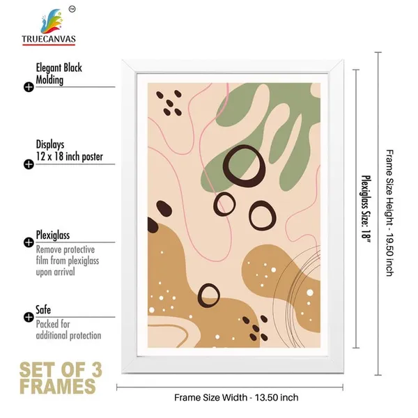 White__Abstract_Hd_Print_Painting_Set_Of_3_With_Frame_|_For_Home,_Living_Room_Gallery_&_Office,_White_Frame,_Size_-_13.50_X_19.50_Inch,_Sf414