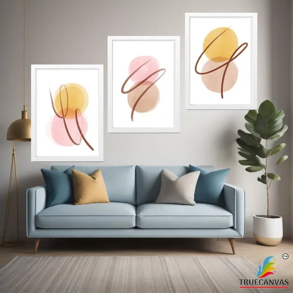 White__Abstract_Hd_Print_Painting_Set_Of_3_With_Frame_|_For_Home,_Living_Room_Gallery_&_Office,_White_Frame,_Size_-_13.50_X_19.50_Inch,_Sf415