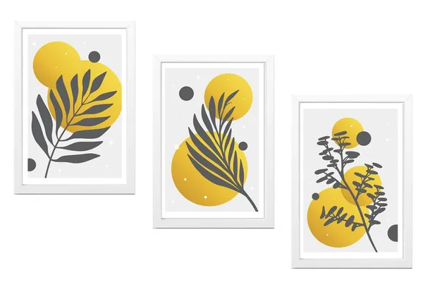 White__Abstract_Hd_Print_Painting_Set_Of_3_With_Frame_|_For_Home,_Living_Room_Gallery_&_Office,_White_Frame,_Size_-_13.50_X_19.50_Inch,_Sf416