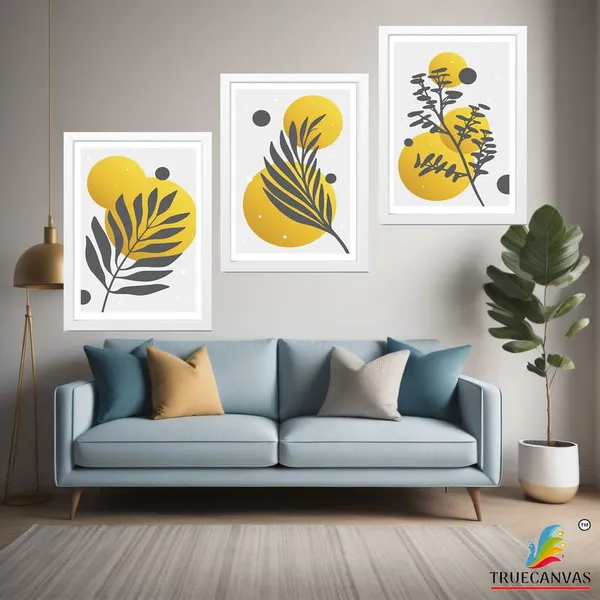 White__Abstract_Hd_Print_Painting_Set_Of_3_With_Frame_|_For_Home,_Living_Room_Gallery_&_Office,_White_Frame,_Size_-_13.50_X_19.50_Inch,_Sf416