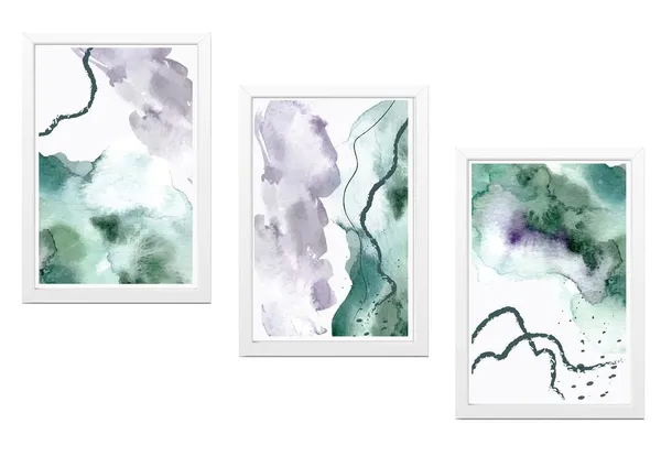 White__Abstract_Hd_Print_Painting_Set_Of_3_With_Frame_|_For_Home,_Living_Room_Gallery_&_Office,_White_Frame,_Size_-_13.50_X_19.50_Inch,_Sf421