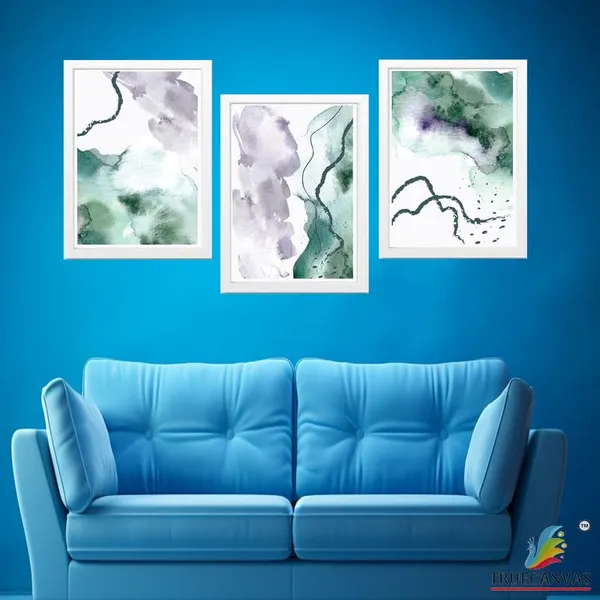 White__Abstract_Hd_Print_Painting_Set_Of_3_With_Frame_|_For_Home,_Living_Room_Gallery_&_Office,_White_Frame,_Size_-_13.50_X_19.50_Inch,_Sf421