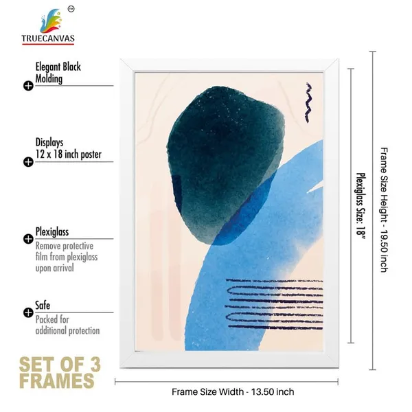 White__Abstract_Hd_Print_Painting_Set_Of_3_With_Frame_|_For_Home,_Living_Room_Gallery_&_Office,_White_Frame,_Size_-_13.50_X_19.50_Inch,_Sf422