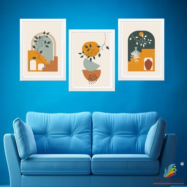 White__Abstract_Hd_Print_Painting_Set_Of_3_With_Frame_|_For_Home,_Living_Room_Gallery_&_Office,_White_Frame,_Size_-_13.50_X_19.50_Inch,_Sf423