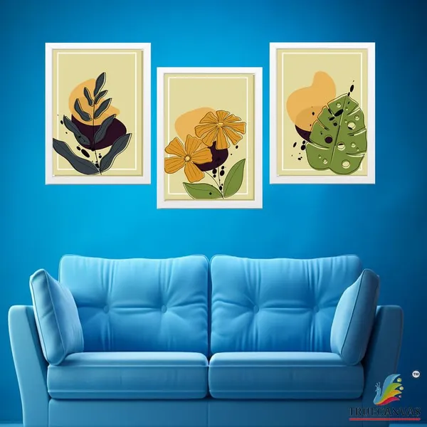 White__Abstract_Hd_Print_Painting_Set_Of_3_With_Frame_|_For_Home,_Living_Room_Gallery_&_Office,_White_Frame,_Size_-_13.50_X_19.50_Inch,_Sf425
