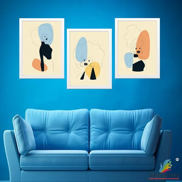 White__Abstract_Hd_Print_Painting_Set_Of_3_With_Frame_|_For_Home,_Living_Room_Gallery_&_Office,_White_Frame,_Size_-_13.50_X_19.50_Inch,_Sf426