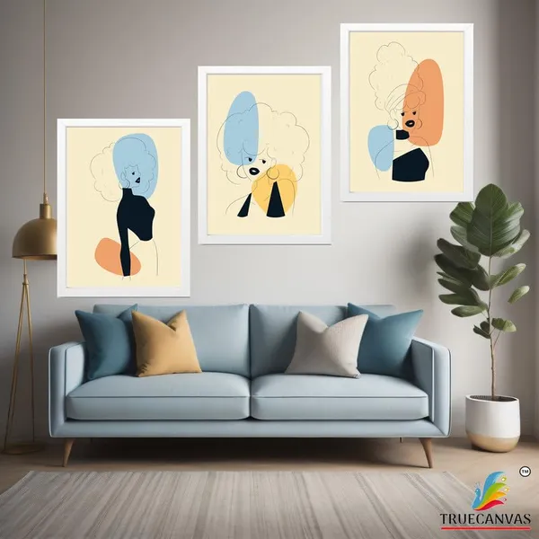 White__Abstract_Hd_Print_Painting_Set_Of_3_With_Frame_|_For_Home,_Living_Room_Gallery_&_Office,_White_Frame,_Size_-_13.50_X_19.50_Inch,_Sf426