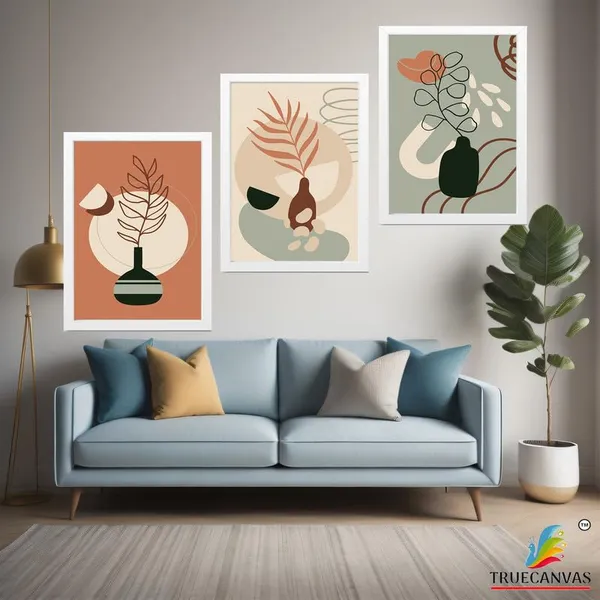 White__Abstract_Hd_Print_Painting_Set_Of_3_With_Frame_|_For_Home,_Living_Room_Gallery_&_Office,_White_Frame,_Size_-_13.50_X_19.50_Inch,_Sf427