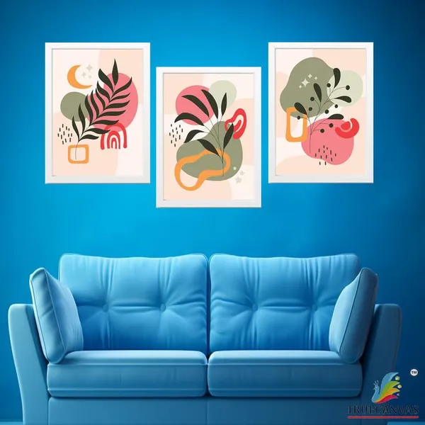 White__Abstract_Hd_Print_Painting_Set_Of_3_With_Frame_|_For_Home,_Living_Room_Gallery_&_Office,_White_Frame,_Size_-_13.50_X_19.50_Inch,_Sf429