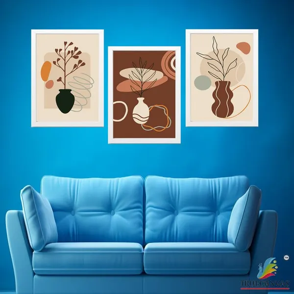 White__Abstract_Hd_Print_Painting_Set_Of_3_With_Frame_|_For_Home,_Living_Room_Gallery_&_Office,_White_Frame,_Size_-_13.50_X_19.50_Inch,_Sf432
