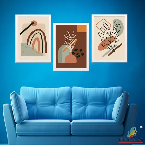 White__Abstract_Hd_Print_Painting_Set_Of_3_With_Frame_|_For_Home,_Living_Room_Gallery_&_Office,_White_Frame,_Size_-_13.50_X_19.50_Inch,_Sf433
