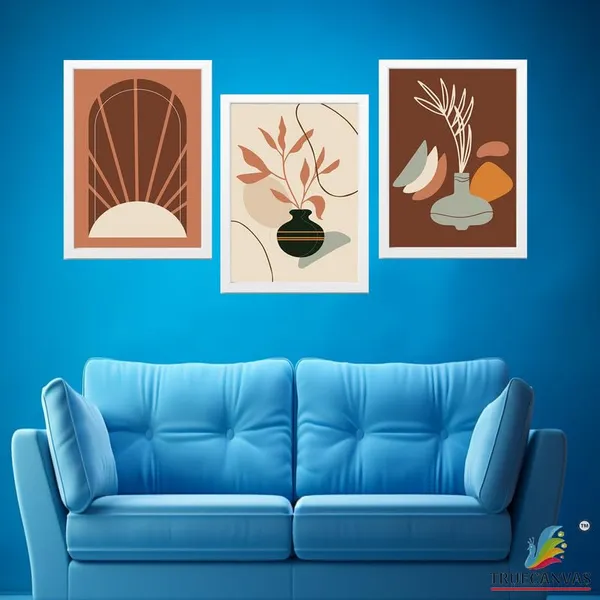 White__Abstract_Hd_Print_Painting_Set_Of_3_With_Frame_|_For_Home,_Living_Room_Gallery_&_Office,_White_Frame,_Size_-_13.50_X_19.50_Inch,_Sf434