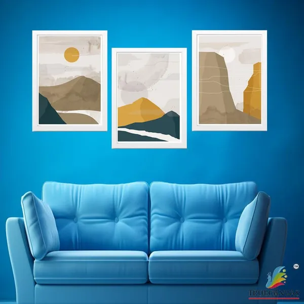 White__Abstract_Hd_Print_Painting_Set_Of_3_With_Frame_|_For_Home,_Living_Room_Gallery_&_Office,_White_Frame,_Size_-_13.50_X_19.50_Inch,_Sf435