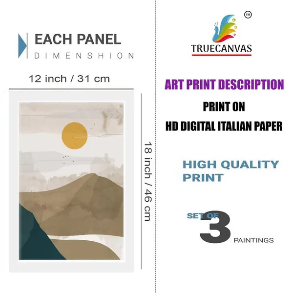 White__Abstract_Hd_Print_Painting_Set_Of_3_With_Frame_|_For_Home,_Living_Room_Gallery_&_Office,_White_Frame,_Size_-_13.50_X_19.50_Inch,_Sf435