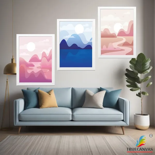 White__Abstract_Hd_Print_Painting_Set_Of_3_With_Frame_|_For_Home,_Living_Room_Gallery_&_Office,_White_Frame,_Size_-_13.50_X_19.50_Inch,_Sf436