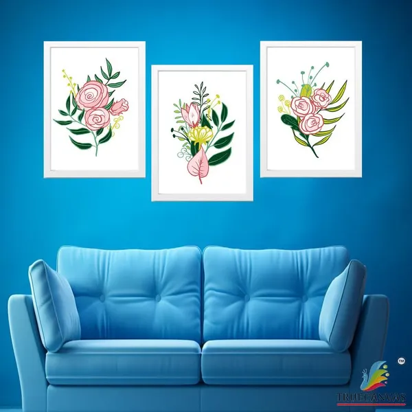 White__Abstract_Hd_Print_Painting_Set_Of_3_With_Frame_|_For_Home,_Living_Room_Gallery_&_Office,_White_Frame,_Size_-_13.50_X_19.50_Inch,_Sf440
