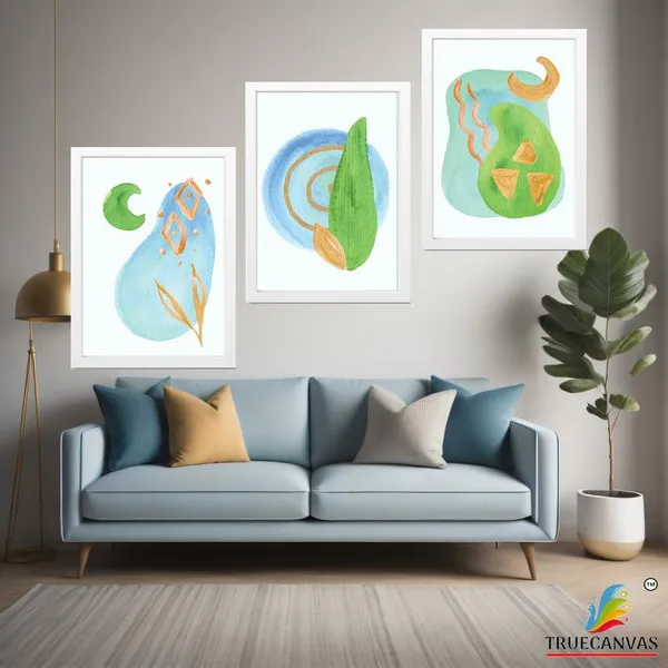 White__Abstract_Hd_Print_Painting_Set_Of_3_With_Frame_|_For_Home,_Living_Room_Gallery_&_Office,_White_Frame,_Size_-_13.50_X_19.50_Inch,_Sf441