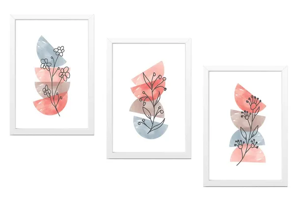 White__Abstract_Hd_Print_Painting_Set_Of_3_With_Frame_|_For_Home,_Living_Room_Gallery_&_Office,_White_Frame,_Size_-_13.50_X_19.50_Inch,_Sf442