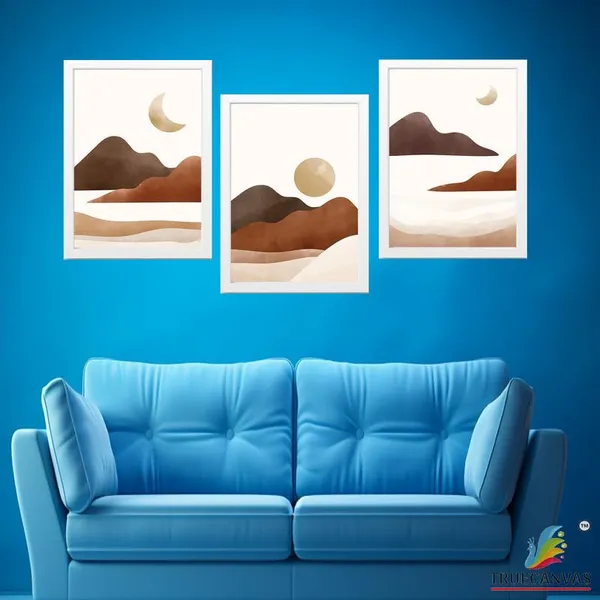 White__Abstract_Hd_Print_Painting_Set_Of_3_With_Frame_|_For_Home,_Living_Room_Gallery_&_Office,_White_Frame,_Size_-_13.50_X_19.50_Inch,_Sf443