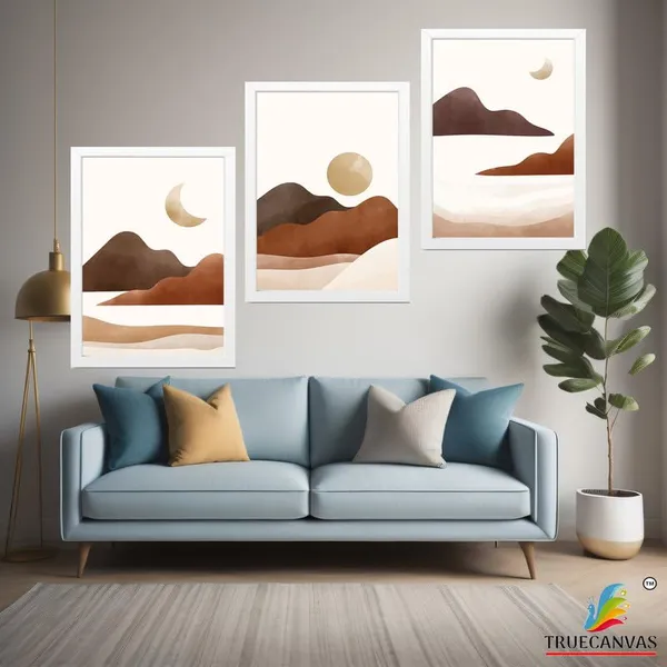 White__Abstract_Hd_Print_Painting_Set_Of_3_With_Frame_|_For_Home,_Living_Room_Gallery_&_Office,_White_Frame,_Size_-_13.50_X_19.50_Inch,_Sf443