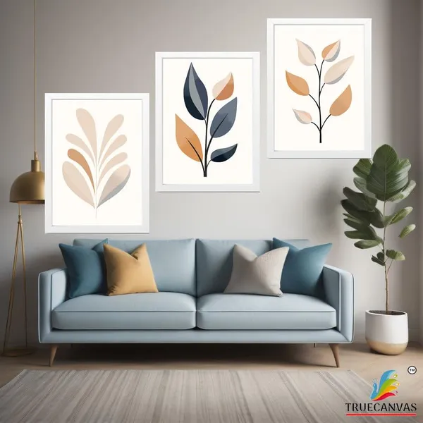 White__Abstract_Hd_Print_Painting_Set_Of_3_With_Frame_|_For_Home,_Living_Room_Gallery_&_Office,_White_Frame,_Size_-_13.50_X_19.50_Inch,_Sf444