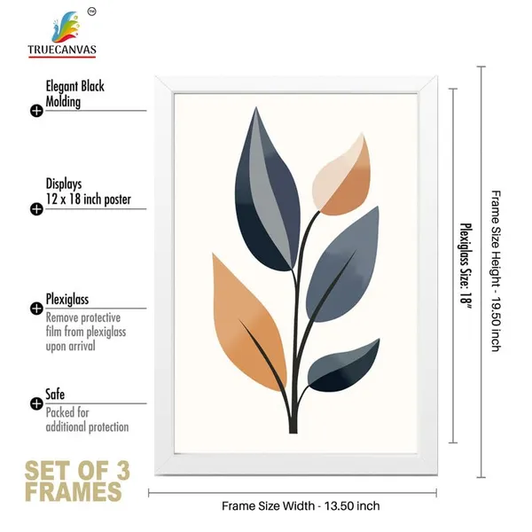 White__Abstract_Hd_Print_Painting_Set_Of_3_With_Frame_|_For_Home,_Living_Room_Gallery_&_Office,_White_Frame,_Size_-_13.50_X_19.50_Inch,_Sf444