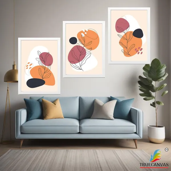 White__Abstract_Hd_Print_Painting_Set_Of_3_With_Frame_|_For_Home,_Living_Room_Gallery_&_Office,_White_Frame,_Size_-_13.50_X_19.50_Inch,_Sf445