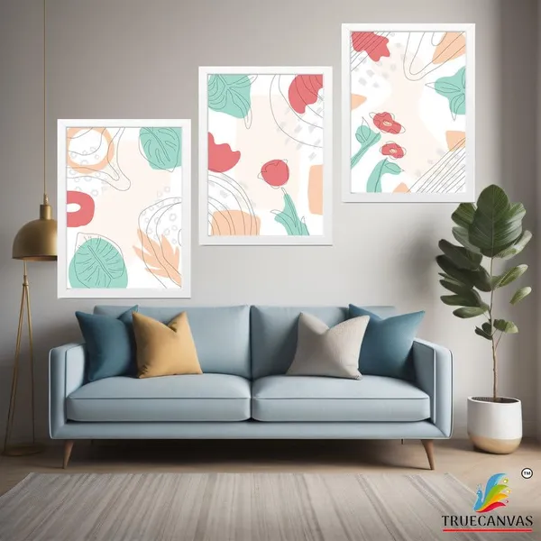 White__Abstract_Hd_Print_Painting_Set_Of_3_With_Frame_|_For_Home,_Living_Room_Gallery_&_Office,_White_Frame,_Size_-_13.50_X_19.50_Inch,_Sf446