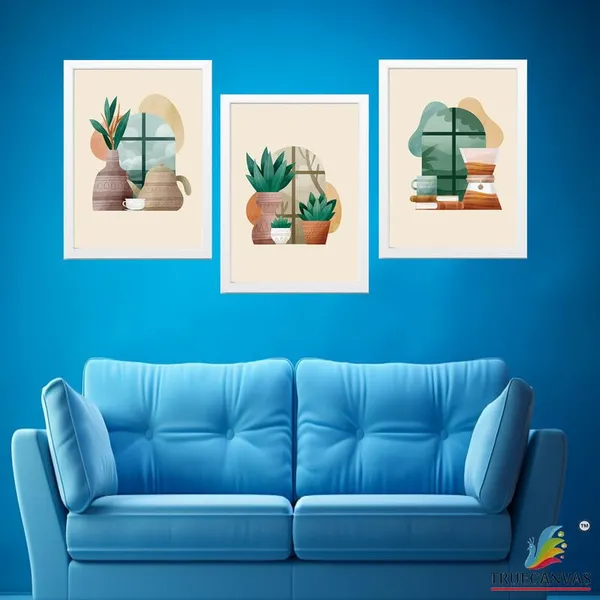White__Abstract_Hd_Print_Painting_Set_Of_3_With_Frame_|_For_Home,_Living_Room_Gallery_&_Office,_White_Frame,_Size_-_13.50_X_19.50_Inch,_Sf447