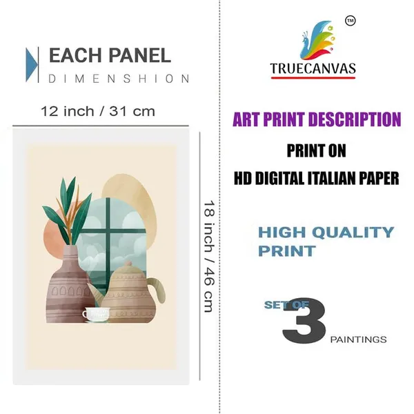 White__Abstract_Hd_Print_Painting_Set_Of_3_With_Frame_|_For_Home,_Living_Room_Gallery_&_Office,_White_Frame,_Size_-_13.50_X_19.50_Inch,_Sf447