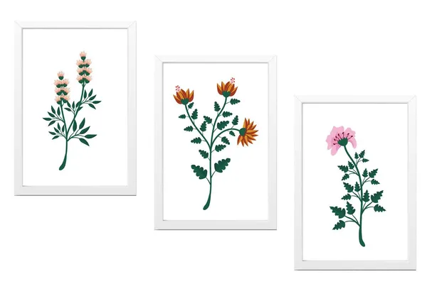 White__Abstract_Hd_Print_Painting_Set_Of_3_With_Frame_|_For_Home,_Living_Room_Gallery_&_Office,_White_Frame,_Size_-_13.50_X_19.50_Inch,_Sf448
