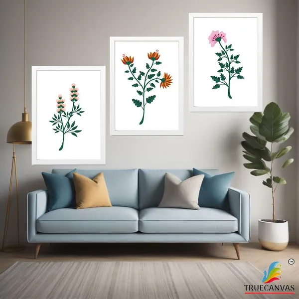 White__Abstract_Hd_Print_Painting_Set_Of_3_With_Frame_|_For_Home,_Living_Room_Gallery_&_Office,_White_Frame,_Size_-_13.50_X_19.50_Inch,_Sf448