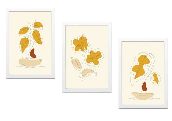 White__Abstract_Hd_Print_Painting_Set_Of_3_With_Frame_|_For_Home,_Living_Room_Gallery_&_Office,_White_Frame,_Size_-_13.50_X_19.50_Inch,_Sf450