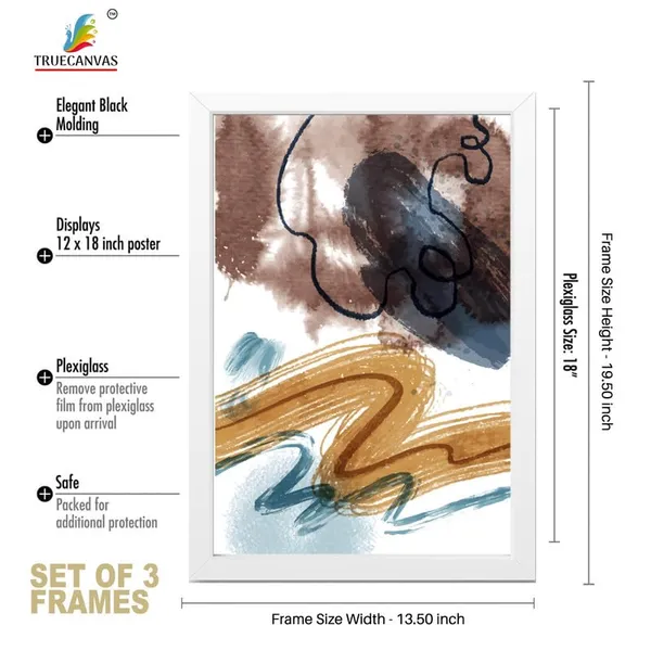 White__Abstract_Hd_Print_Painting_Set_Of_3_With_Frame_|_For_Home,_Living_Room_Gallery_&_Office,_White_Frame,_Size_-_13.50_X_19.50_Inch,_Sf455