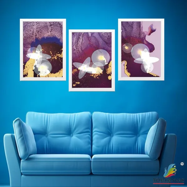 White__Abstract_Hd_Print_Painting_Set_Of_3_With_Frame_|_For_Home,_Living_Room_Gallery_&_Office,_White_Frame,_Size_-_13.50_X_19.50_Inch,_Sf456