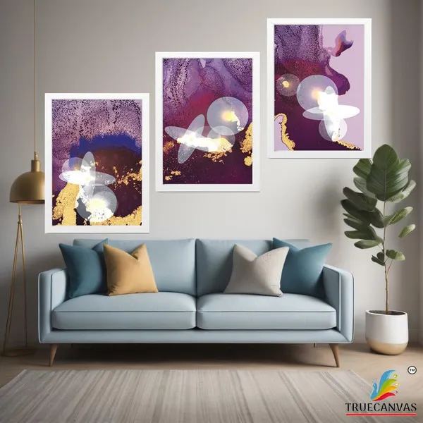 White__Abstract_Hd_Print_Painting_Set_Of_3_With_Frame_|_For_Home,_Living_Room_Gallery_&_Office,_White_Frame,_Size_-_13.50_X_19.50_Inch,_Sf456