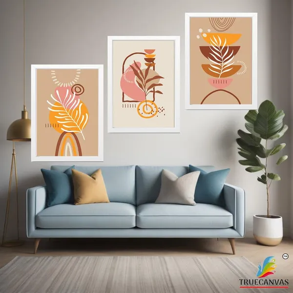 White__Abstract_Hd_Print_Painting_Set_Of_3_With_Frame_|_For_Home,_Living_Room_Gallery_&_Office,_White_Frame,_Size_-_13.50_X_19.50_Inch,_Sf457