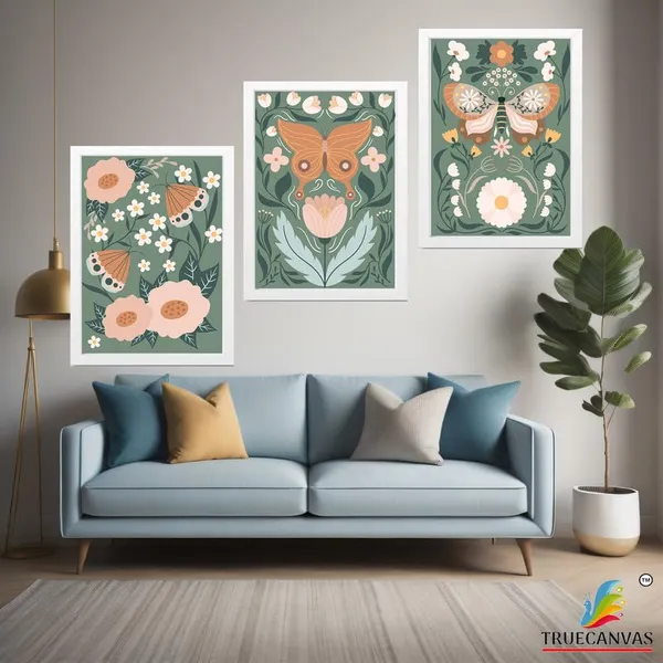 White__Abstract_Hd_Print_Painting_Set_Of_3_With_Frame_|_For_Home,_Living_Room_Gallery_&_Office,_White_Frame,_Size_-_13.50_X_19.50_Inch,_Sf461
