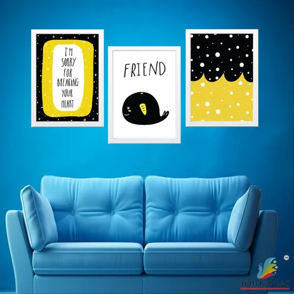 White__Abstract_Hd_Print_Painting_Set_Of_3_With_Frame_|_For_Home,_Living_Room_Gallery_&_Office,_White_Frame,_Size_-_13.50_X_19.50_Inch,_Sf464
