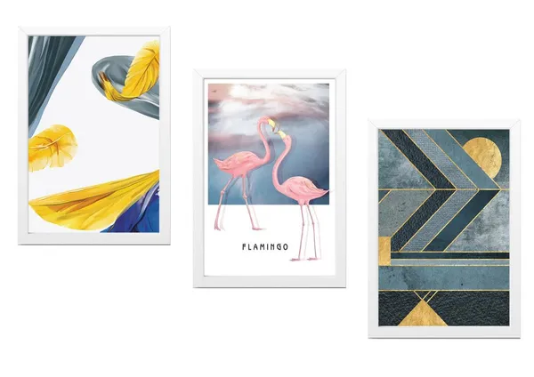 White__Abstract_Hd_Print_Painting_Set_Of_3_With_Frame_|_For_Home,_Living_Room_Gallery_&_Office,_White_Frame,_Size_-_13.50_X_19.50_Inch,_Sf465