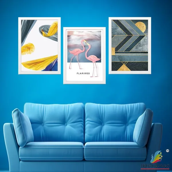 White__Abstract_Hd_Print_Painting_Set_Of_3_With_Frame_|_For_Home,_Living_Room_Gallery_&_Office,_White_Frame,_Size_-_13.50_X_19.50_Inch,_Sf465