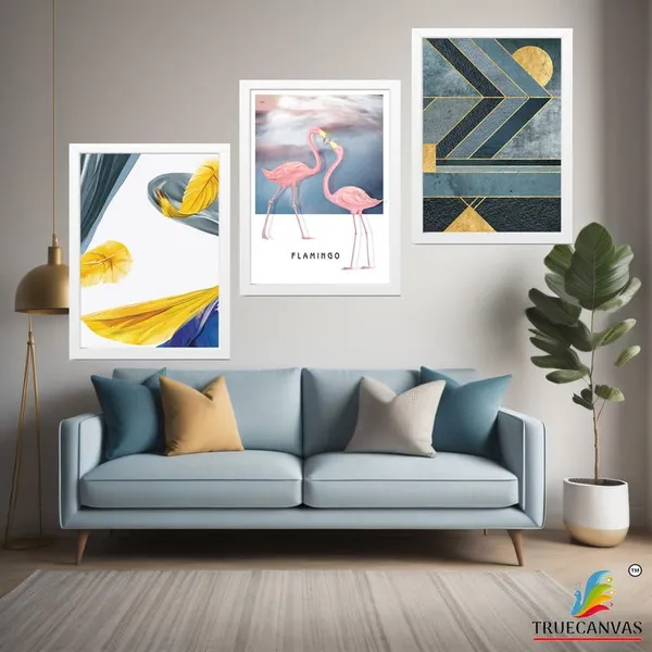 White__Abstract_Hd_Print_Painting_Set_Of_3_With_Frame_|_For_Home,_Living_Room_Gallery_&_Office,_White_Frame,_Size_-_13.50_X_19.50_Inch,_Sf465