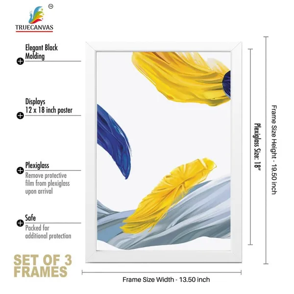 White__Abstract_Hd_Print_Painting_Set_Of_3_With_Frame_|_For_Home,_Living_Room_Gallery_&_Office,_White_Frame,_Size_-_13.50_X_19.50_Inch,_Sf466