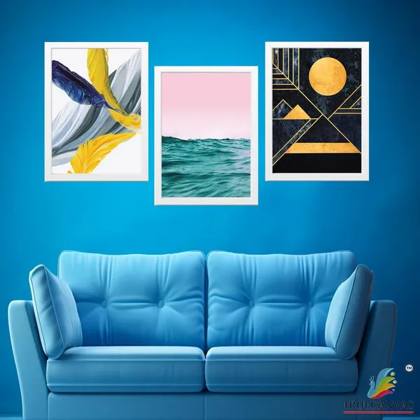 White__Abstract_Hd_Print_Painting_Set_Of_3_With_Frame_|_For_Home,_Living_Room_Gallery_&_Office,_White_Frame,_Size_-_13.50_X_19.50_Inch,_Sf467