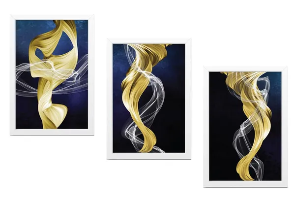 White__Abstract_Hd_Print_Painting_Set_Of_3_With_Frame_|_For_Home,_Living_Room_Gallery_&_Office,_White_Frame,_Size_-_13.50_X_19.50_Inch,_Sf471