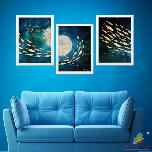 White__Abstract_Hd_Print_Painting_Set_Of_3_With_Frame_|_For_Home,_Living_Room_Gallery_&_Office,_White_Frame,_Size_-_13.50_X_19.50_Inch,_Sf472