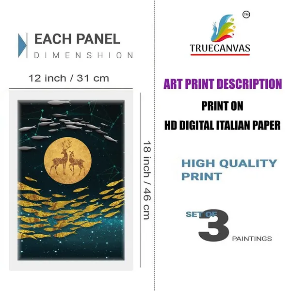 White__Abstract_Hd_Print_Painting_Set_Of_3_With_Frame_|_For_Home,_Living_Room_Gallery_&_Office,_White_Frame,_Size_-_13.50_X_19.50_Inch,_Sf473